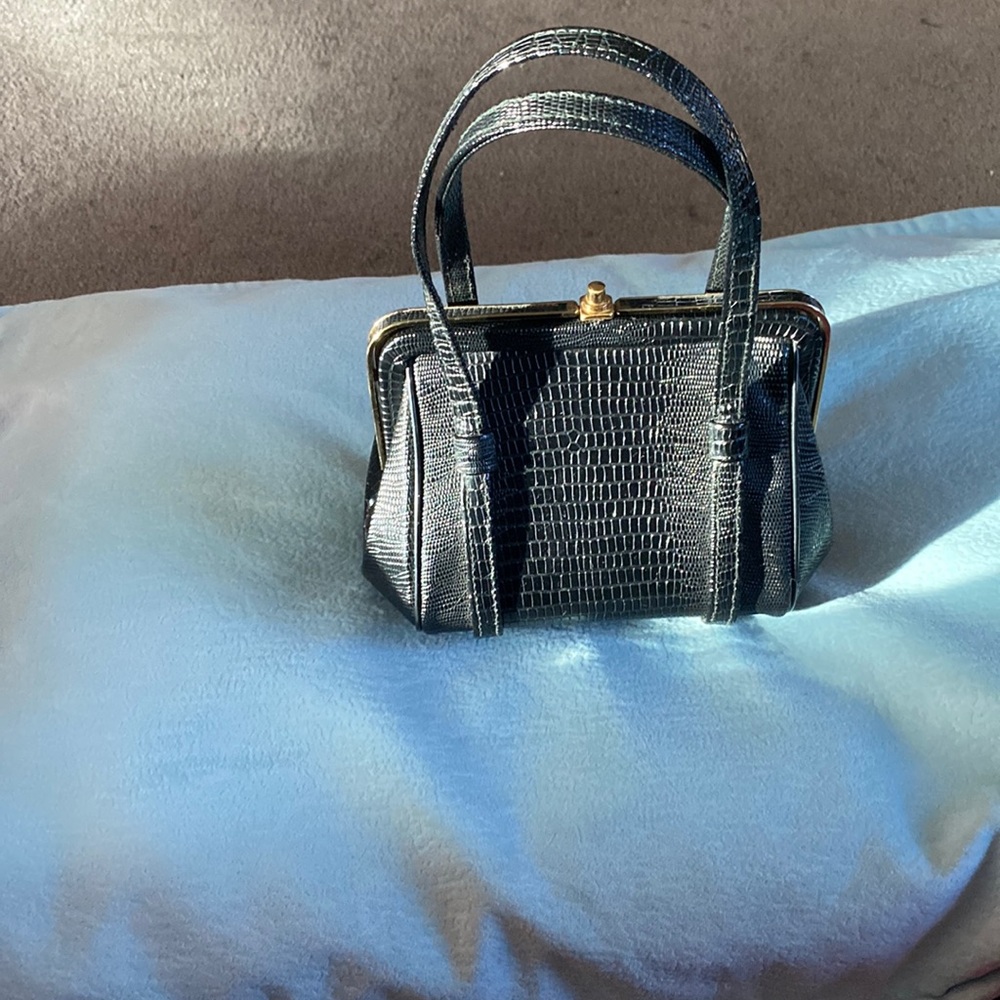 Exceptional Condition ⭐️Made🇺🇸VTG Saks Alligator Lizard mini bag
